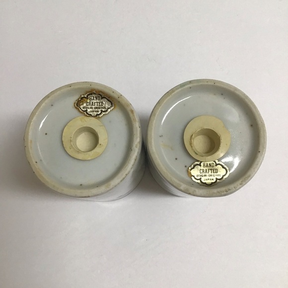 Otagiri Japan Brown Speckled Stoneware Salt & Pepper Shakers Boho Vintage Japan - Picture 2 of 13